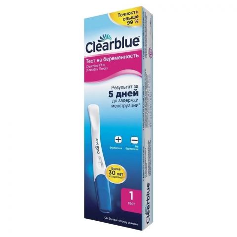 Тест на беременность Clearblue Plus, 1 шт.