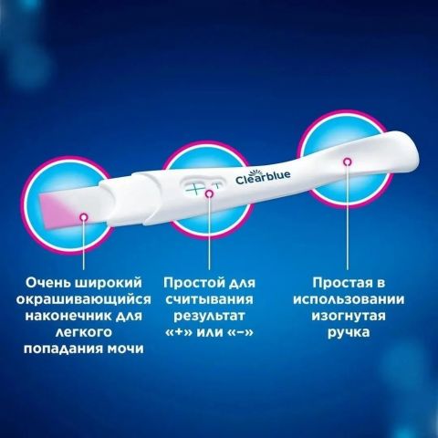 Тест на беременность Clearblue Plus, 1 шт.