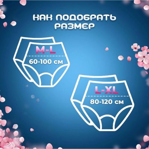 Lady Kitty Трусики-прокладки менструальные послеродовые размер L-XL, 3 шт в упаковке